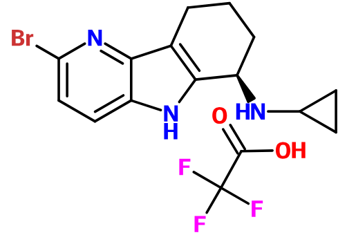 (image for) MC018511 (2-Bromo-6,7,8,9-tetrahydro-5H-pyrido[3,2-b]indol-6-yl)-cyclopropyl-amine; compound with trifluoro-acetic acid